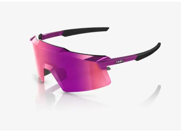100% Aerocraft okulary Gloss Purple Chrome/Purple Multilayer Mirror
