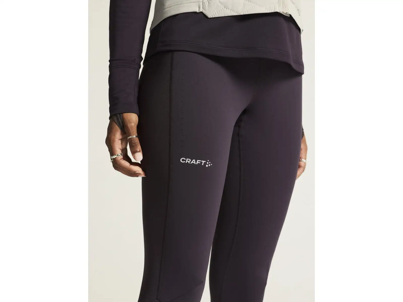 Craft ADV SubZ Wind damskie legginsy do biegania fioletowa