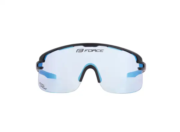 Force Epic okulary rowerowe czarne/niebieskie fotochromatyczne szkło