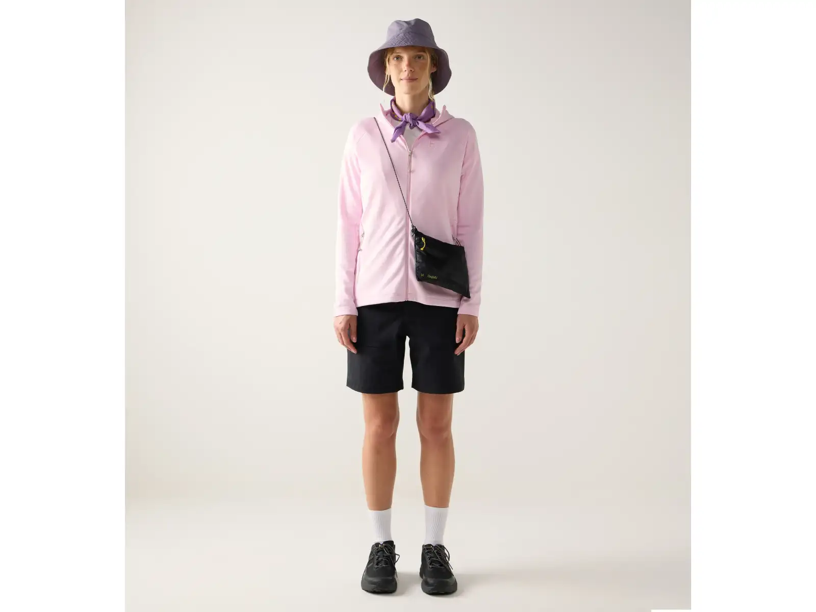 Haglöfs Korp Mid Hood damska bluza z kapturem Fresh Pink