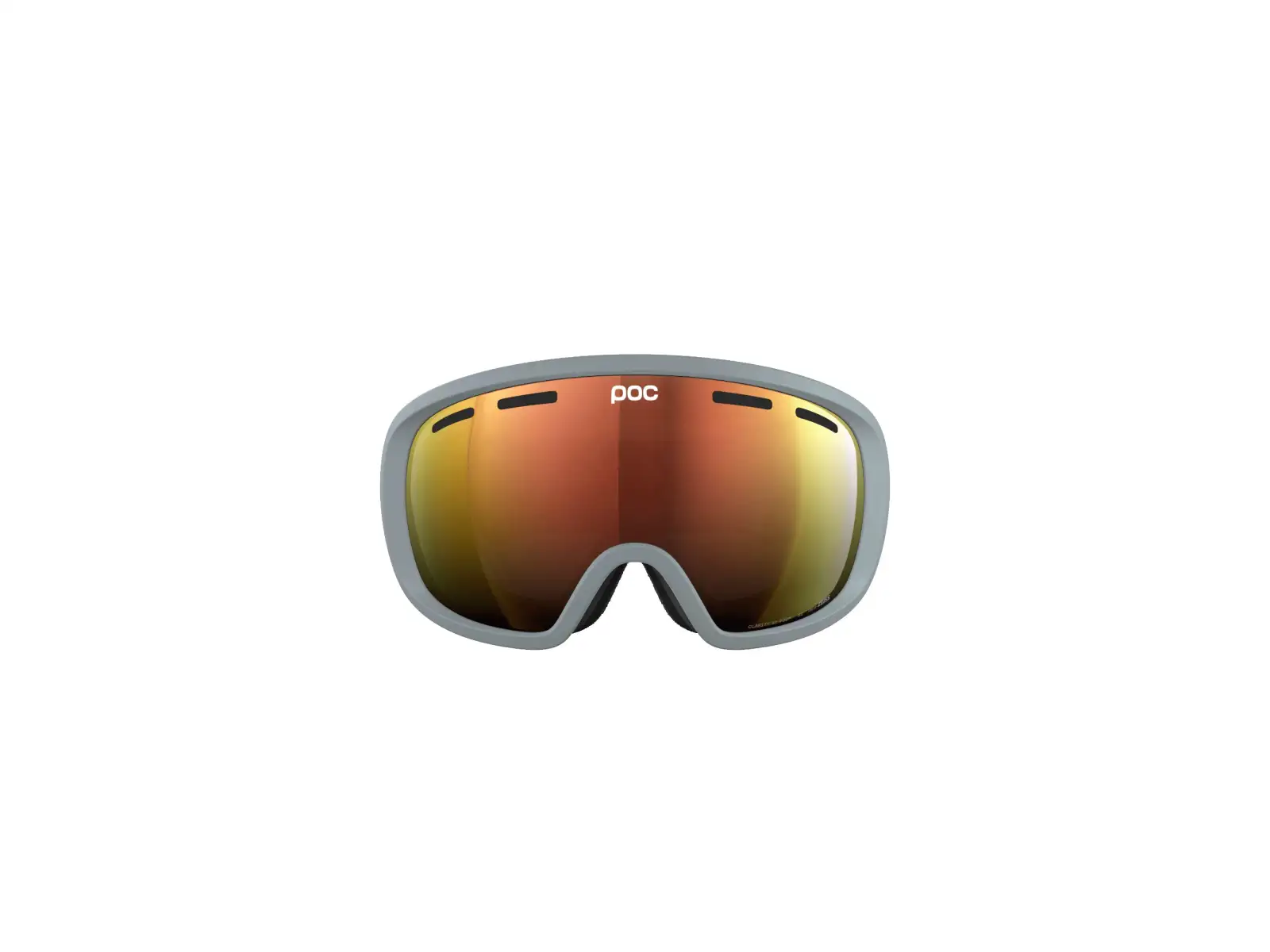 POC Fovea WF gogle narciarskie Granite Grey/Partly Sunny Orange