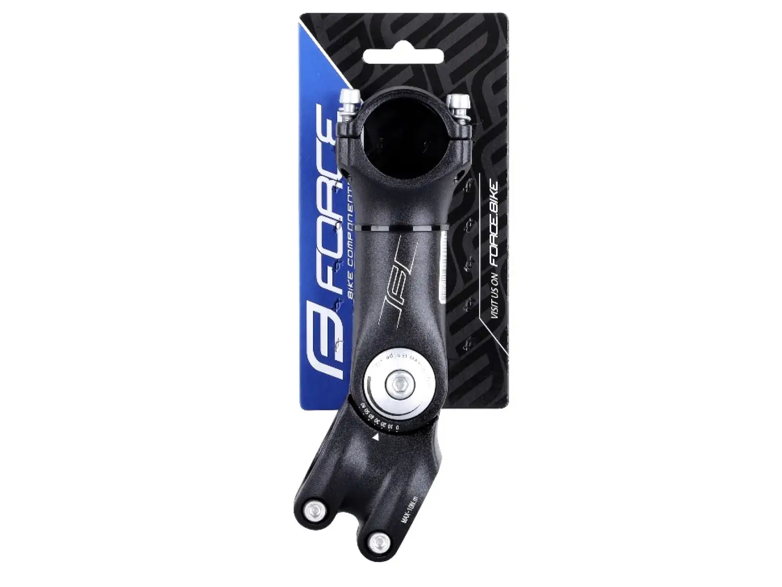 Force S6.4 regulowany wspornik kierownicy 31,8/125 mm czarna mat NEW