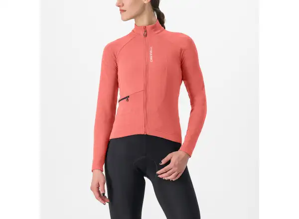 Castelli Unlimited Trail damski dres długi rękaw Mineral Red/Clay