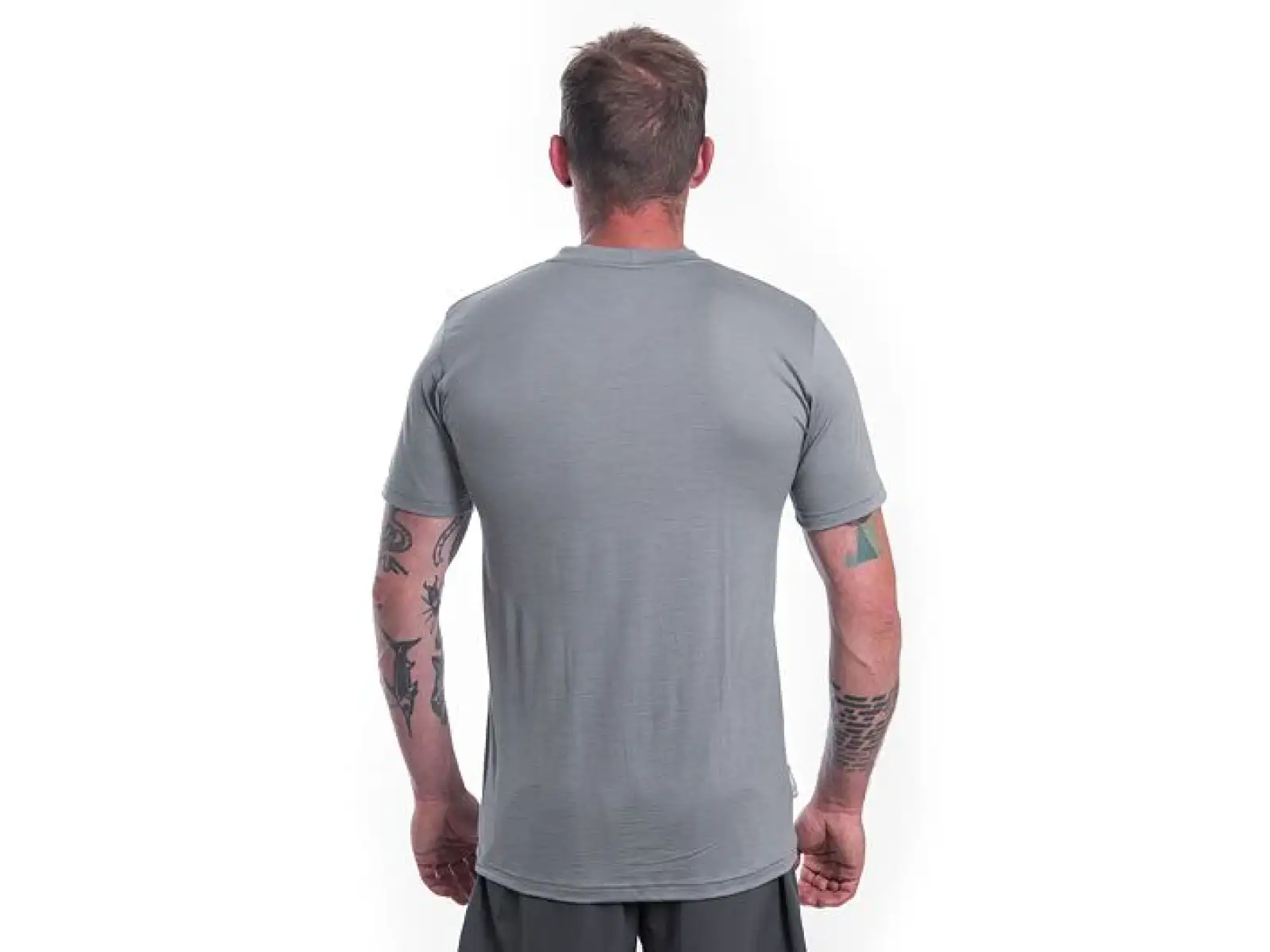 Sensor Merino Active Van Life męska koszulka z krótkim rękawem szara