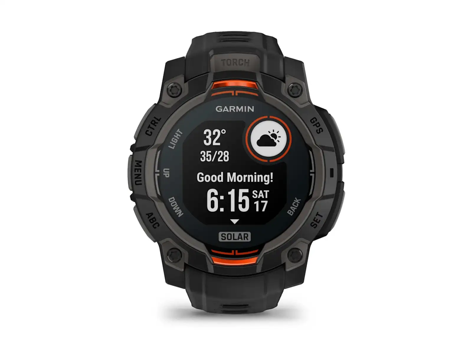 Garmin Instinct 3 Solar 45 mm smartwatch czarny/czarny pasek