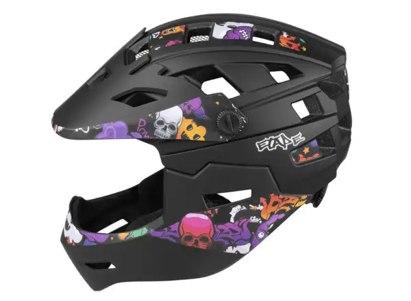 Etape Scudo kask dziecięcy czarny/grafika matowy