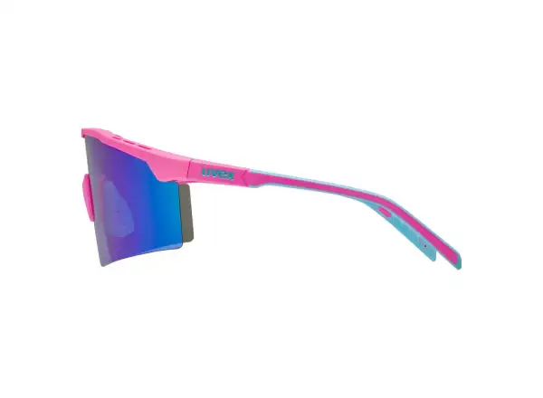 Uvex Flowline okulary przeciwsłoneczne Pink Matt/Mirror Blue