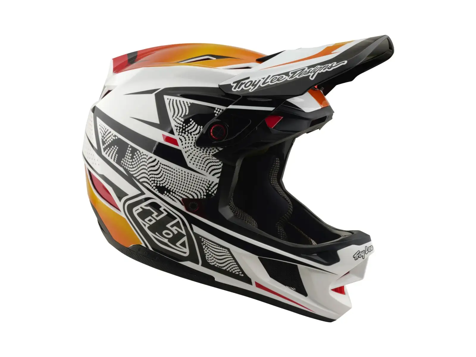 Troy Lee Designs D4 Composite MIPS kask Lined up White