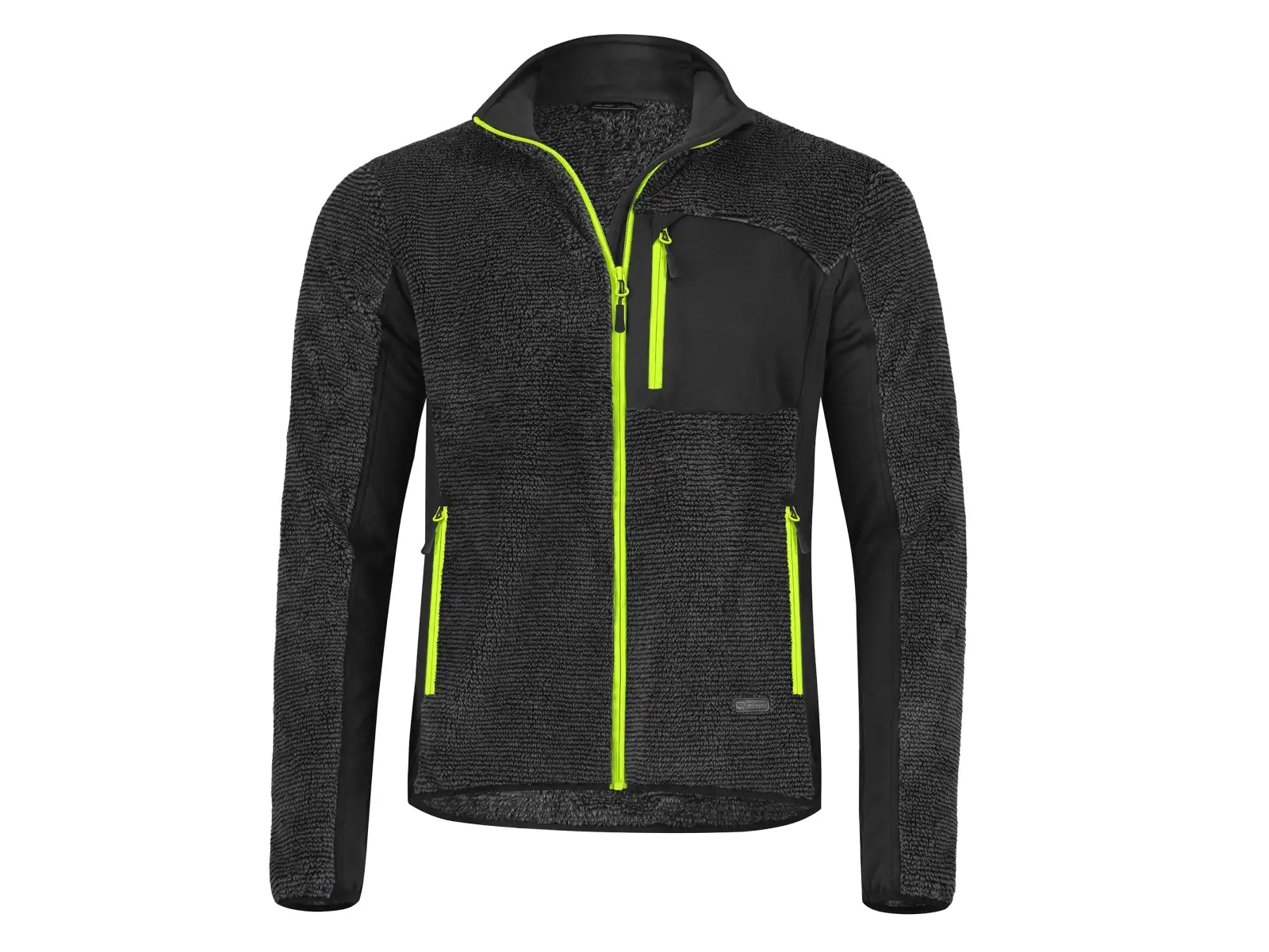 Etape Warmer męska bluza antracyt/żółty fluo