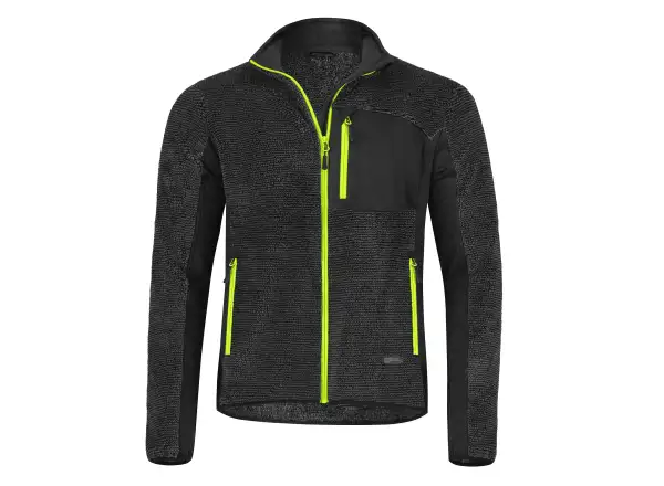 Etape Warmer męska bluza antracyt/żółty fluo
