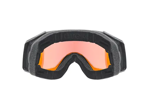 Uvex Gravity FM gogle narciarskie black matt/rainbow - żółty