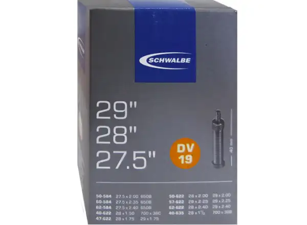 Schwalbe dętka MTB 27,5/28/29" 40-62/622 (DV.19) dunlop wentyl 40 mm