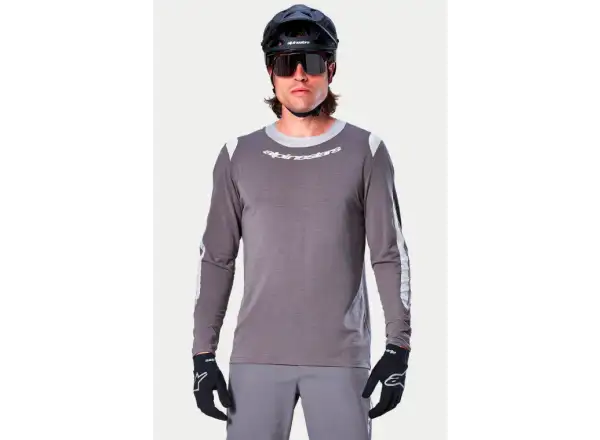 Alpinestars A-Dura Dri Wool męska koszulka z długim rękawem Dark Grey