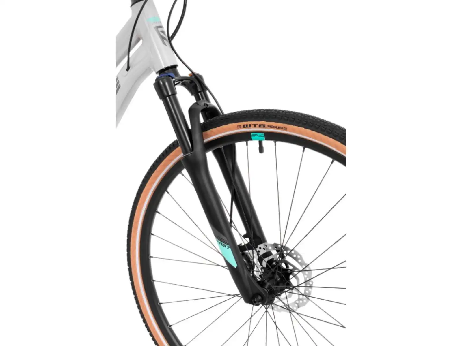 Rock Machine CrossRide 300 Lady gloss light grey/dark grey damski rower trekkingowy