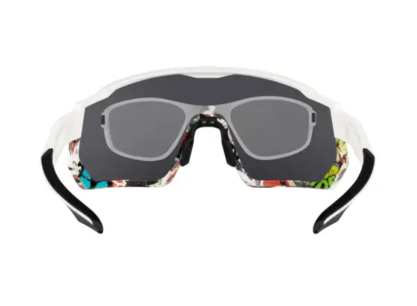 Force Drift męskie okulary biały/vivid/szare polariz. szkło