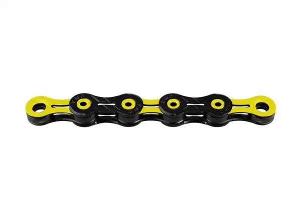 KMC X11 DLC black/yellow łańcuch 118 ogniw