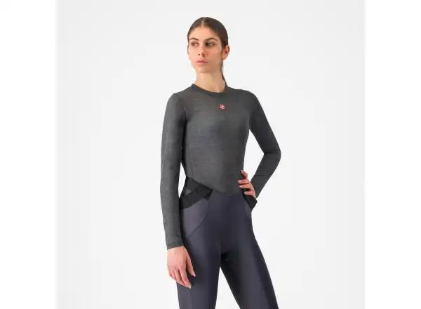 Castelli Medio Base Layer damska warstwa bazowa długi rękaw Melange Gray