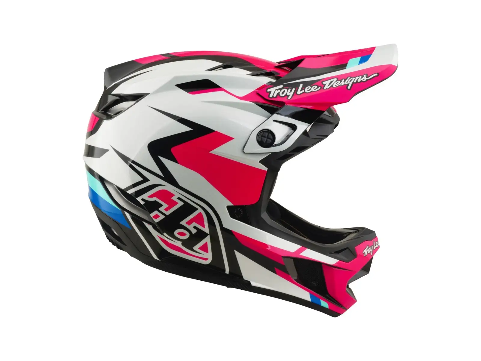 Troy Lee Designs D4 Polyacrylite MIPS kask Roamer Magenta