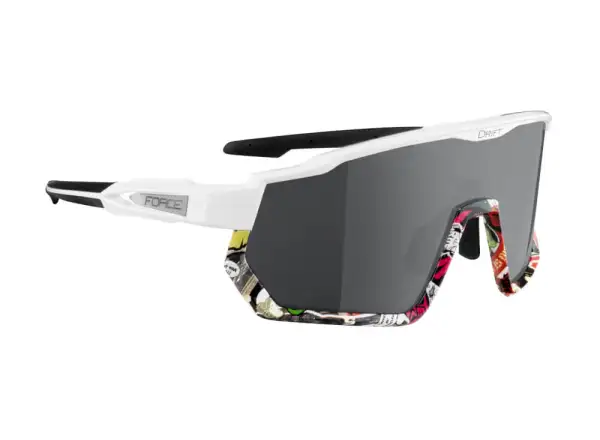 Force Drift męskie okulary biały/vivid/szare polariz. szkło