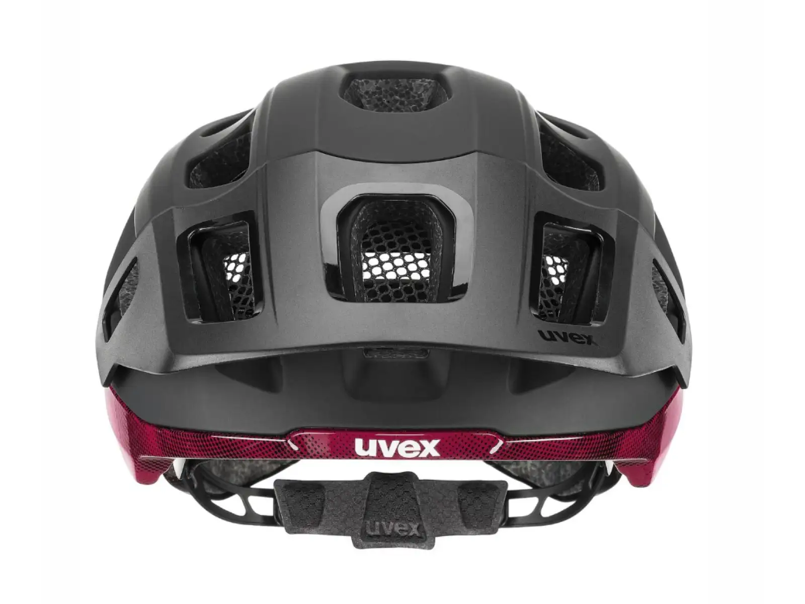 Uvex React MIPS kask MTB Black/Ruby Red Matt