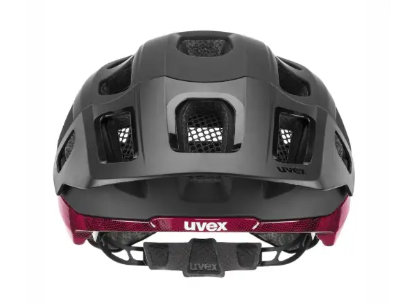 Uvex React MIPS kask MTB Black/Ruby Red Matt