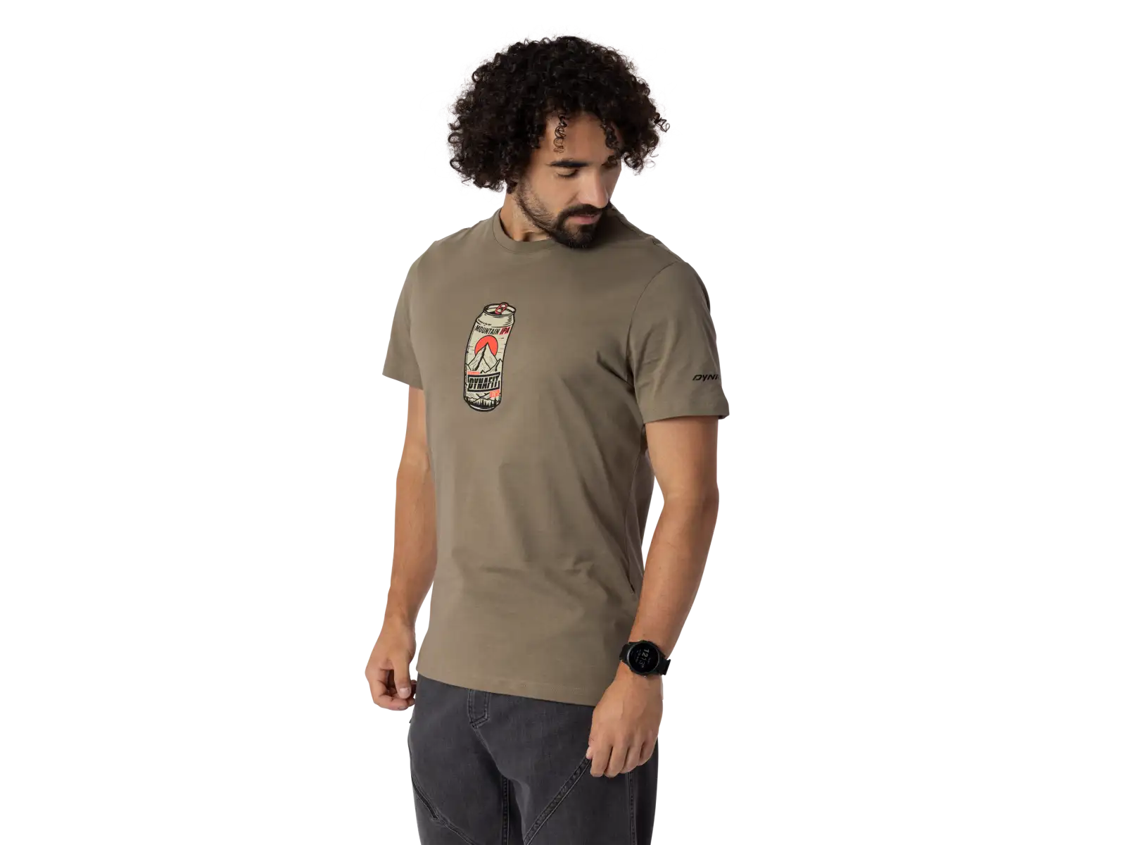Dynafit Graphic Cotton męska koszulka z krótkim rękawem Fallen Rock/Beer Can