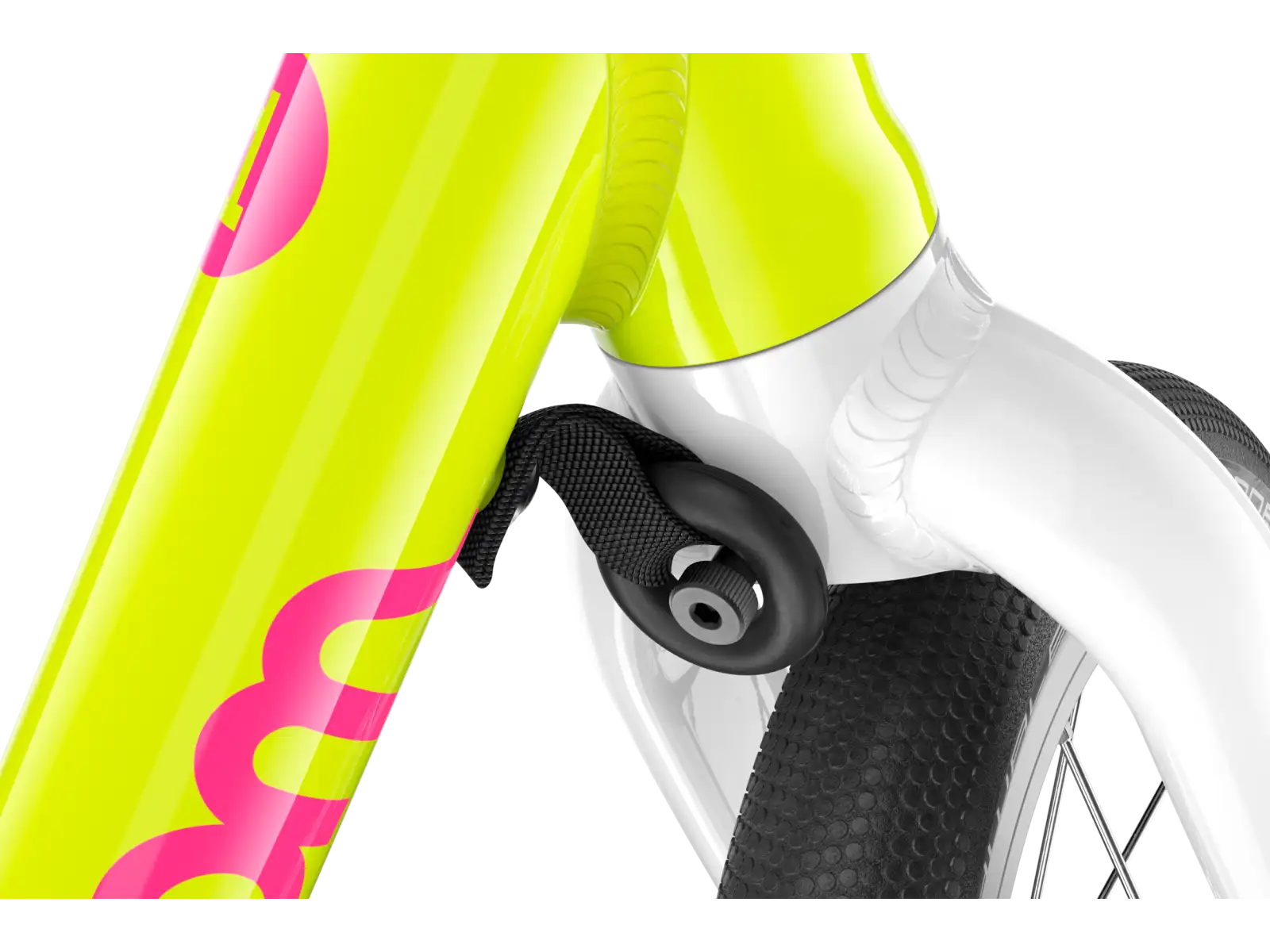 Woom GO 1 rowerek biegowy dla dzieci neon lime