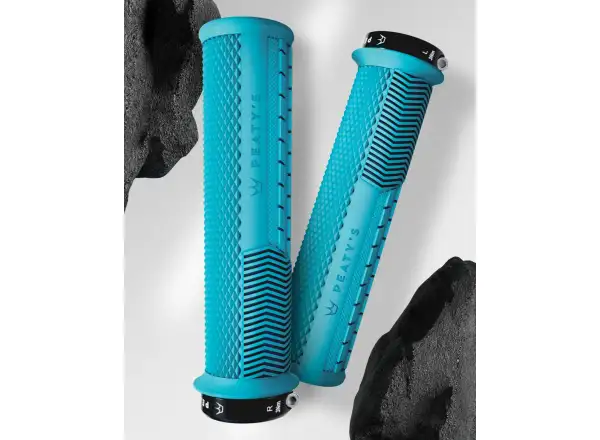 Peaty's Monarch Knurl Thick chwyty Turkusowy