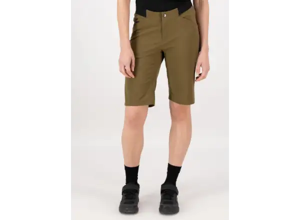Mons Royale Diversion Merino Trail damskie szorty Dark Olive