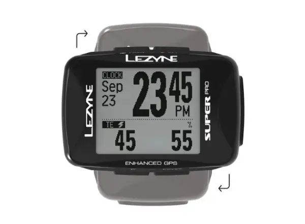 Lezyne Super Pro GPS nawigacja czarna