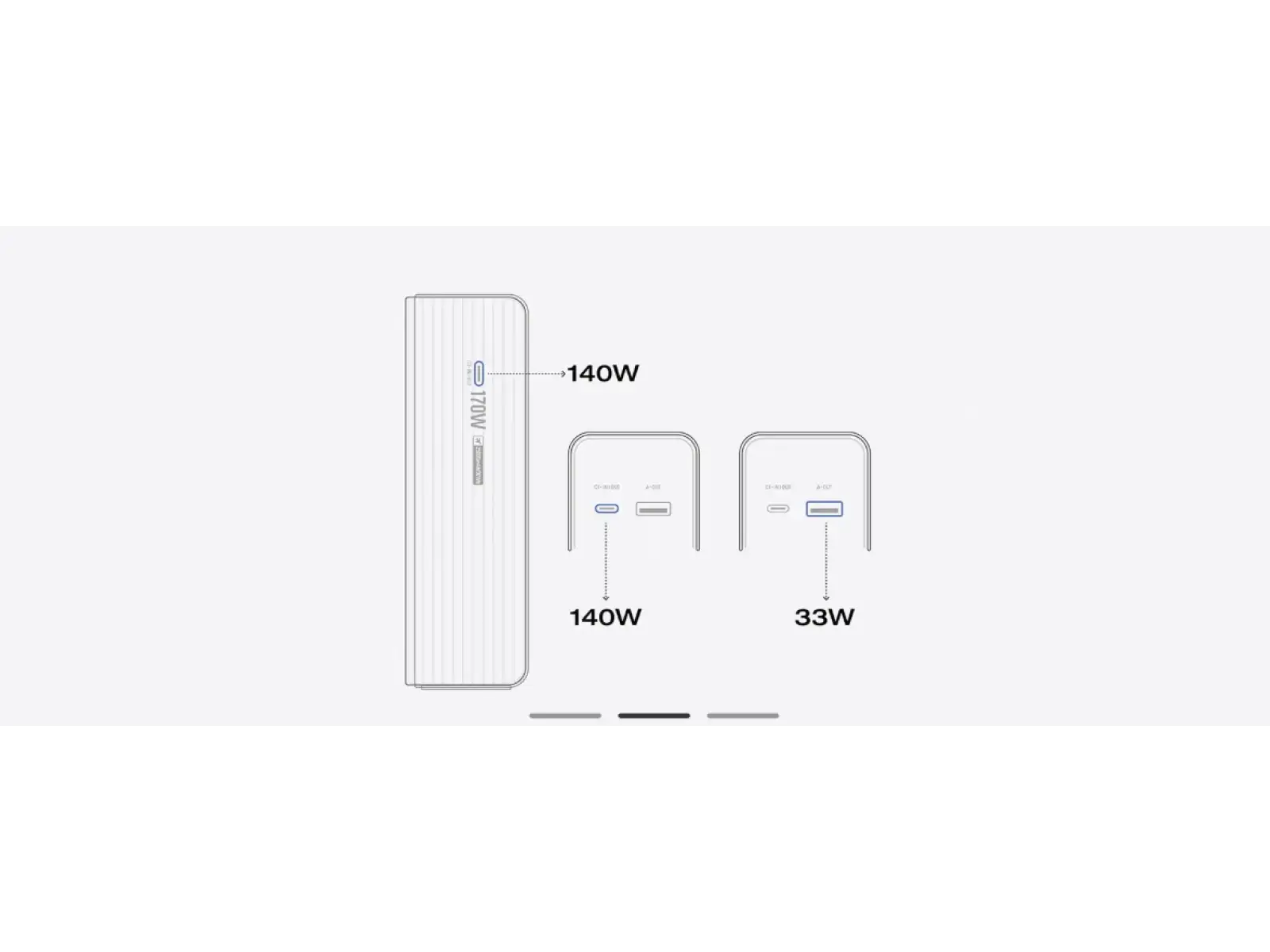EcoFlow Rapid Power Bank (25000mAh,170W) - srebrna