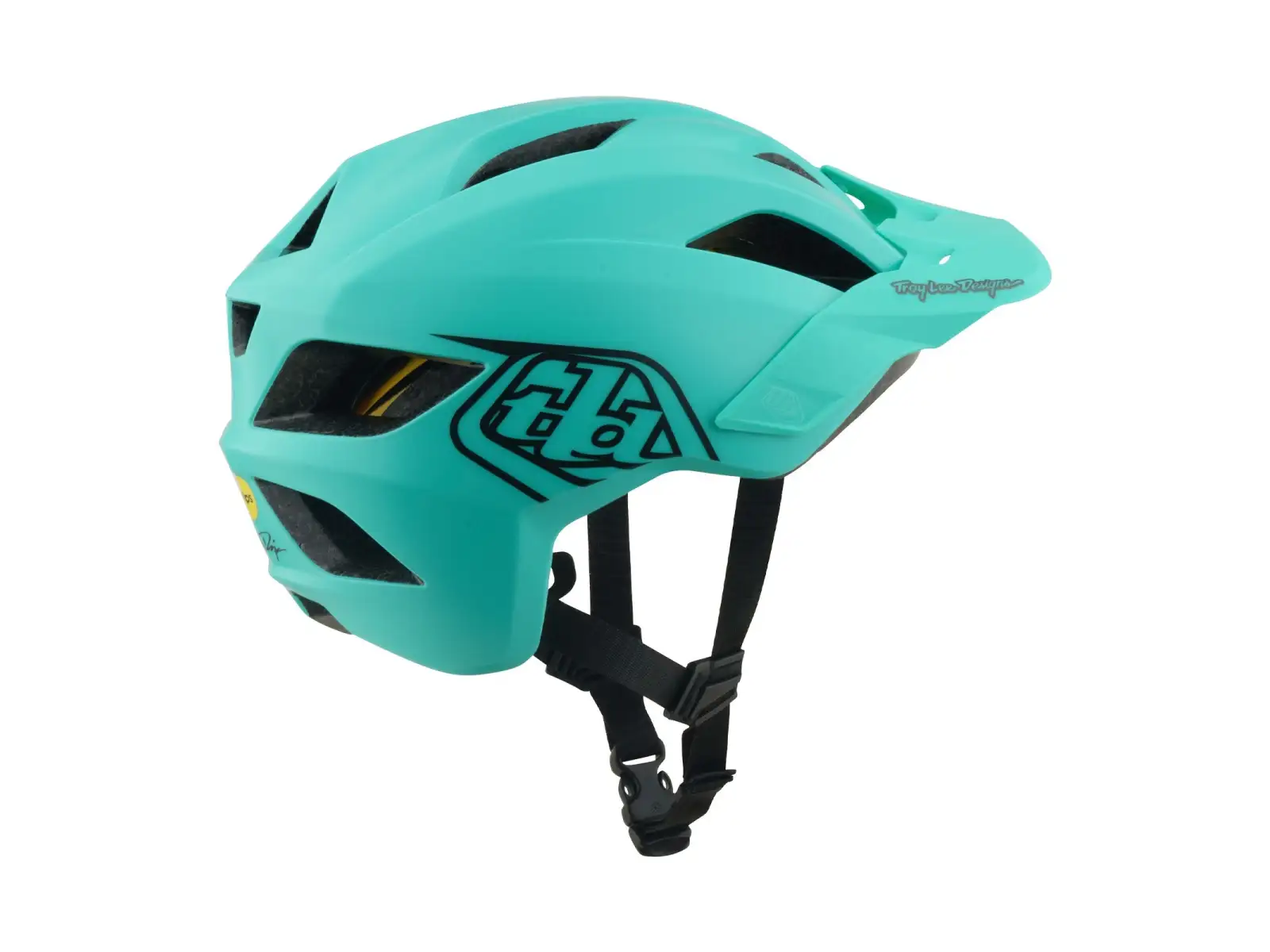 Troy Lee Designs Youth Flowline MIPS kask dziecięcy Point Charcoal/Real Teal
