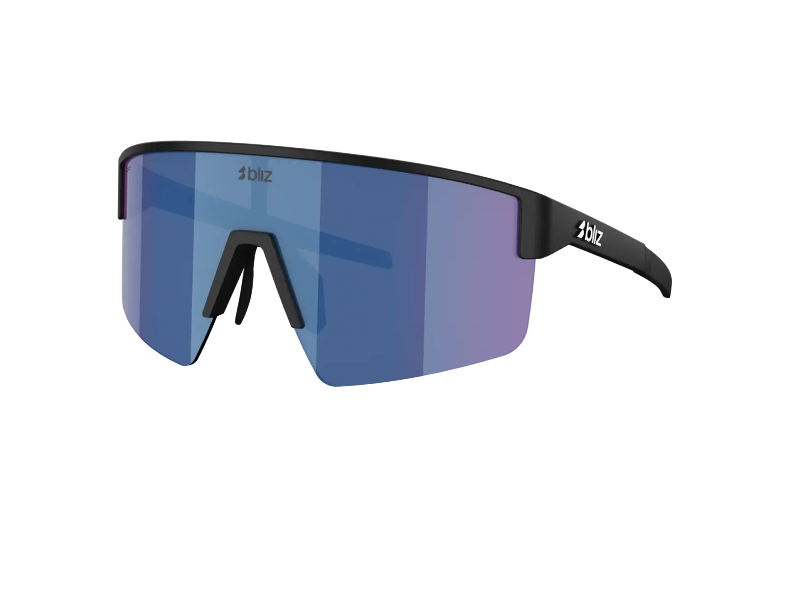 Bliz P004 okulary przeciwsłoneczne Matte Black/Grey Blue Mirror