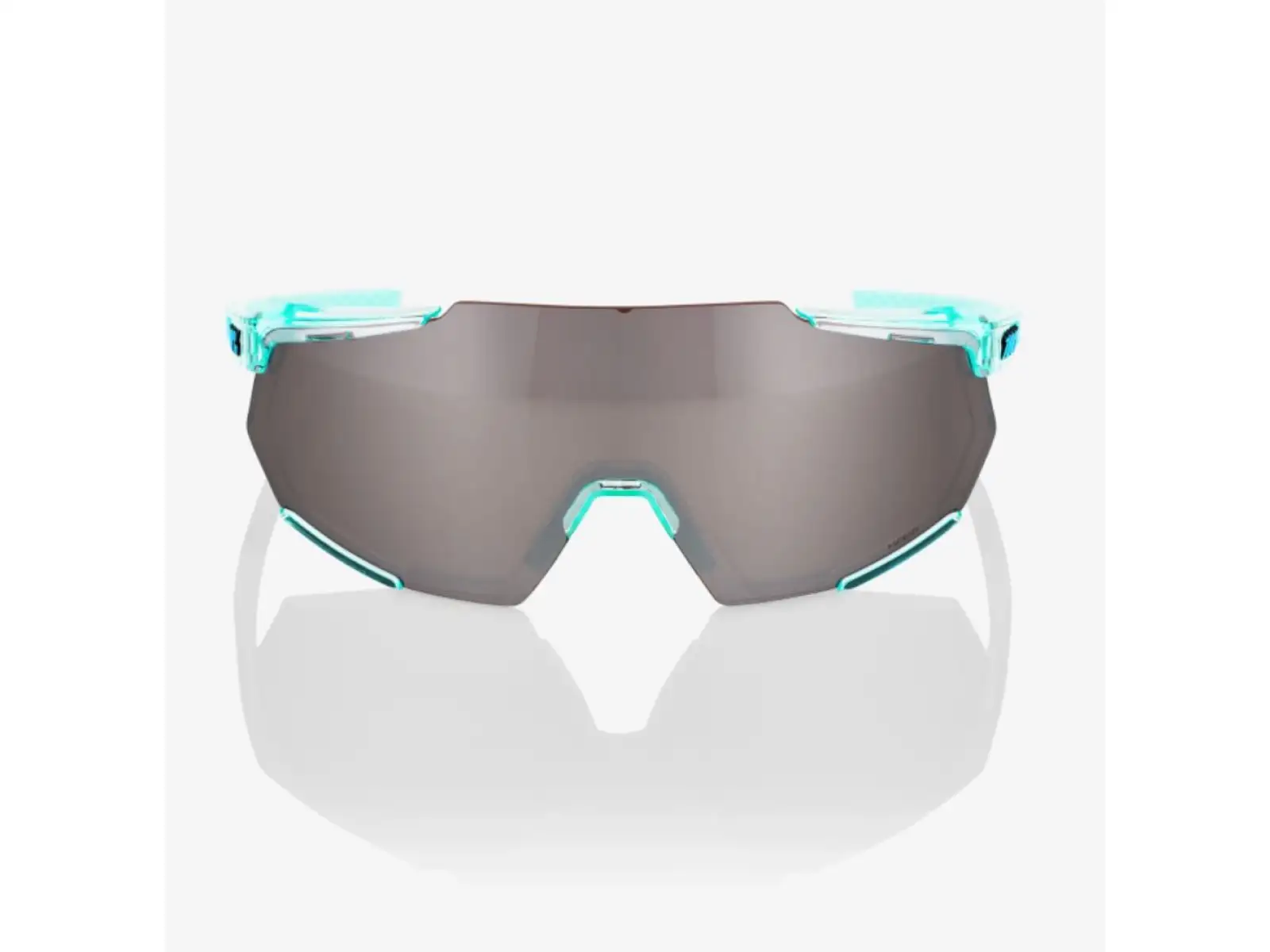 100% Racetrap 3.0 okulary Polished Translucent Mint/HiPER Silver Mirror Lens