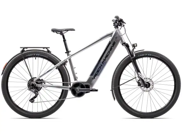Rock Machine eSTORM 70 TOUR górski rower elektryczny Gloss Silver/Black/Grey
