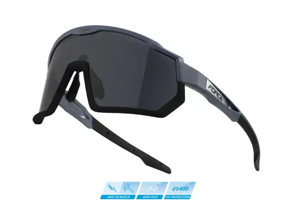Force Drift okulary szary/czarny/czarne kontrastowe szkło