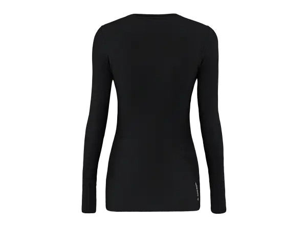 Salewa Cristallo Warm Alpine Merino Responsive damska koszulka z długim rękawem Black Out Melange