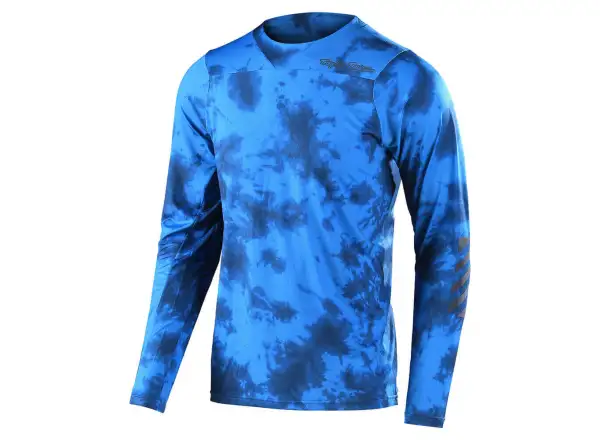 Troy Lee Designs Skyline męska koszulka z długim rękawem Tie Dye/slate blue