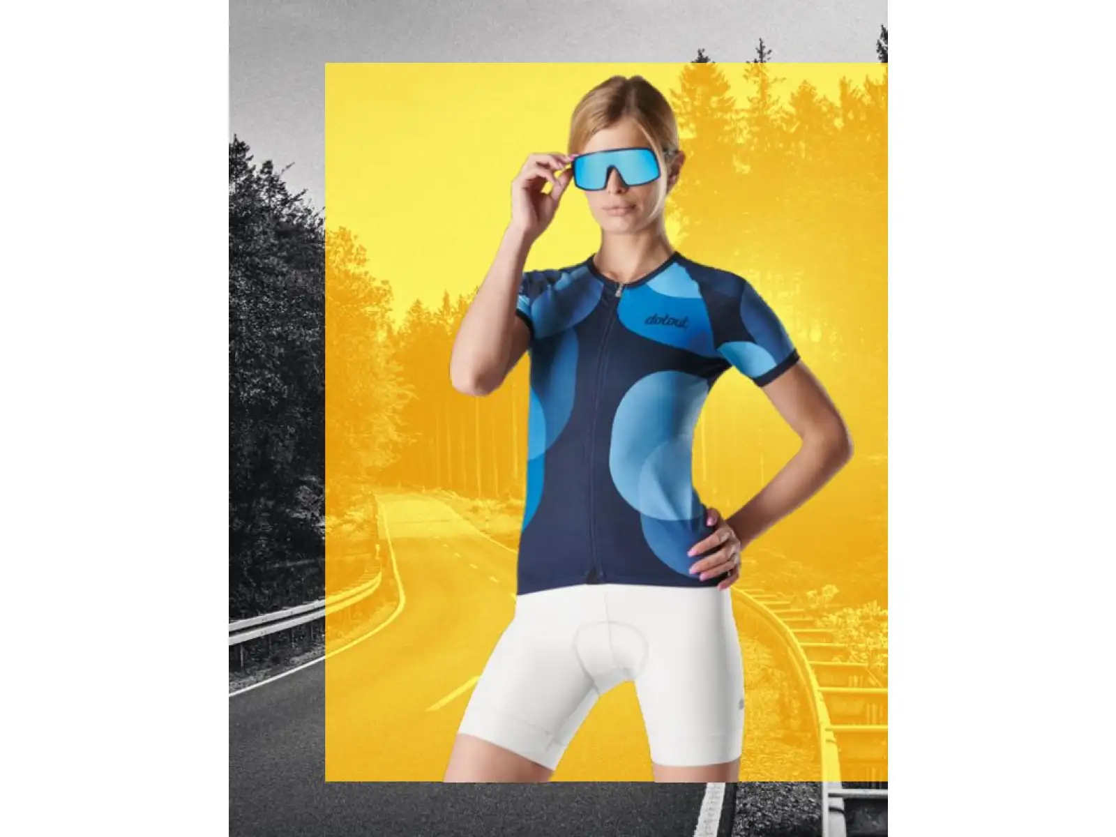 Dotout Camou damski dres krótki rękaw Blue