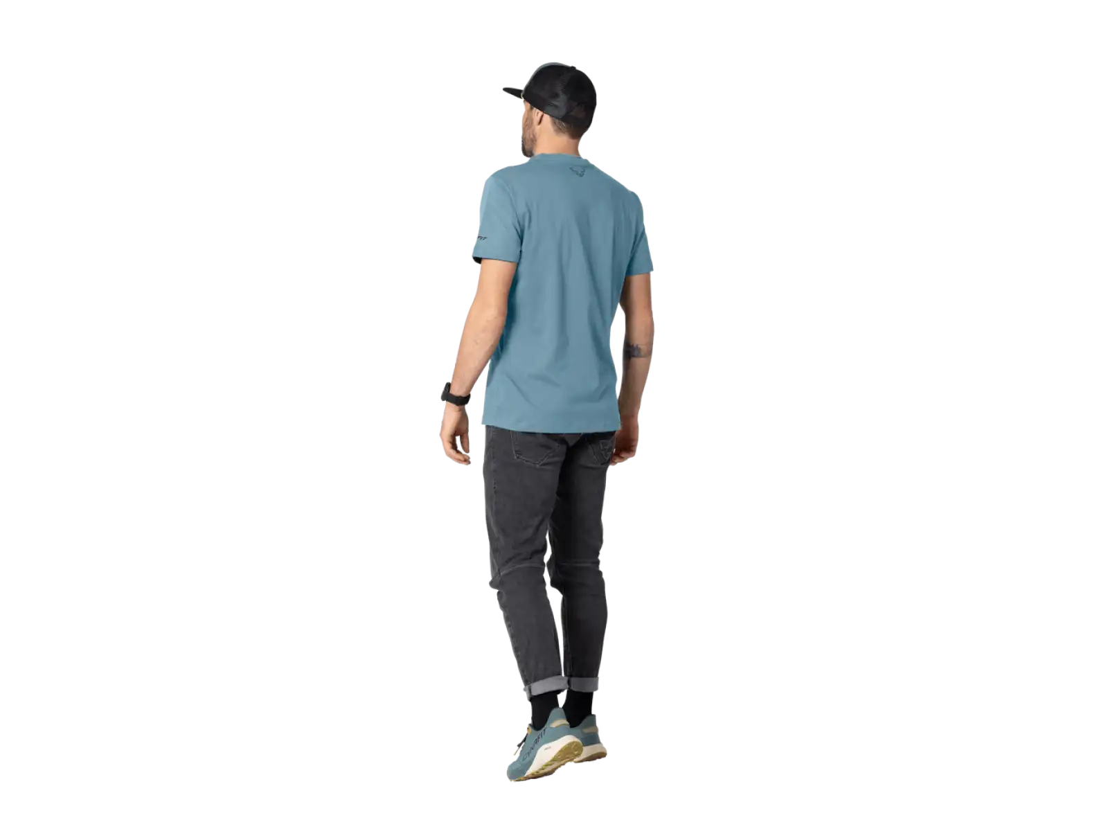 Dynafit Graphic Cotton męska koszulka z krótkim rękawem Smoke Blue