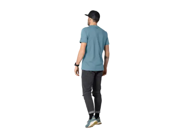 Dynafit Graphic Cotton męska koszulka z krótkim rękawem Smoke Blue