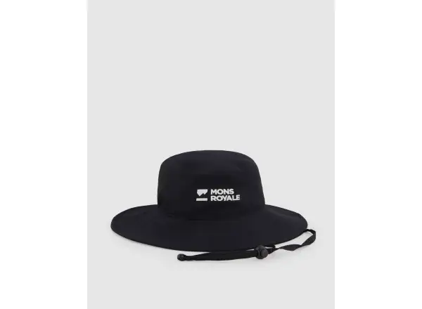 Mons Royale Velocity Bucket Hat kapelusz turystyczny czarny