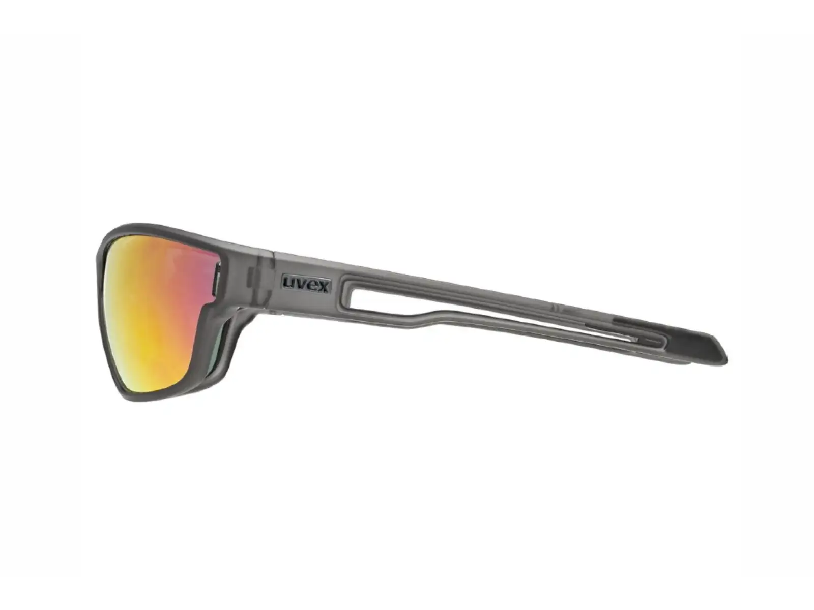 Uvex Sportstyle 806 okulary Smoke Matt/Mirror Red