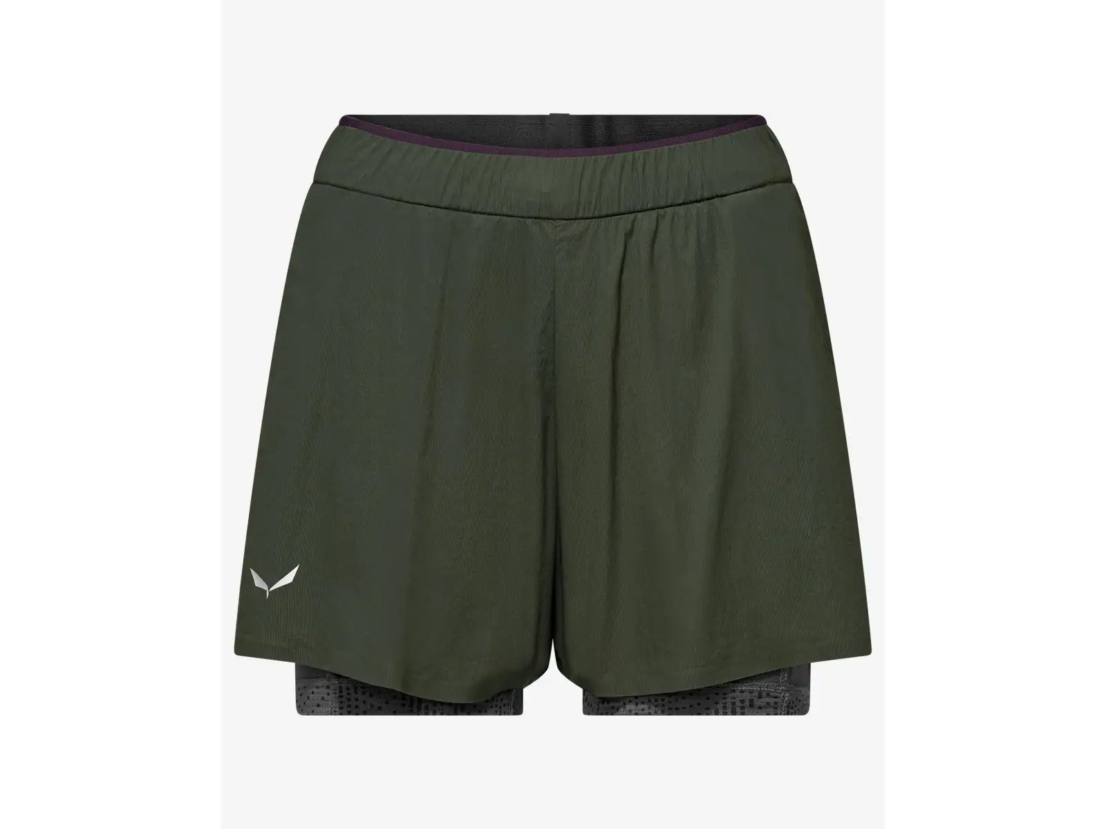 Salewa Pedroc Durastretch 2w1 damskie spodenki Dark olive