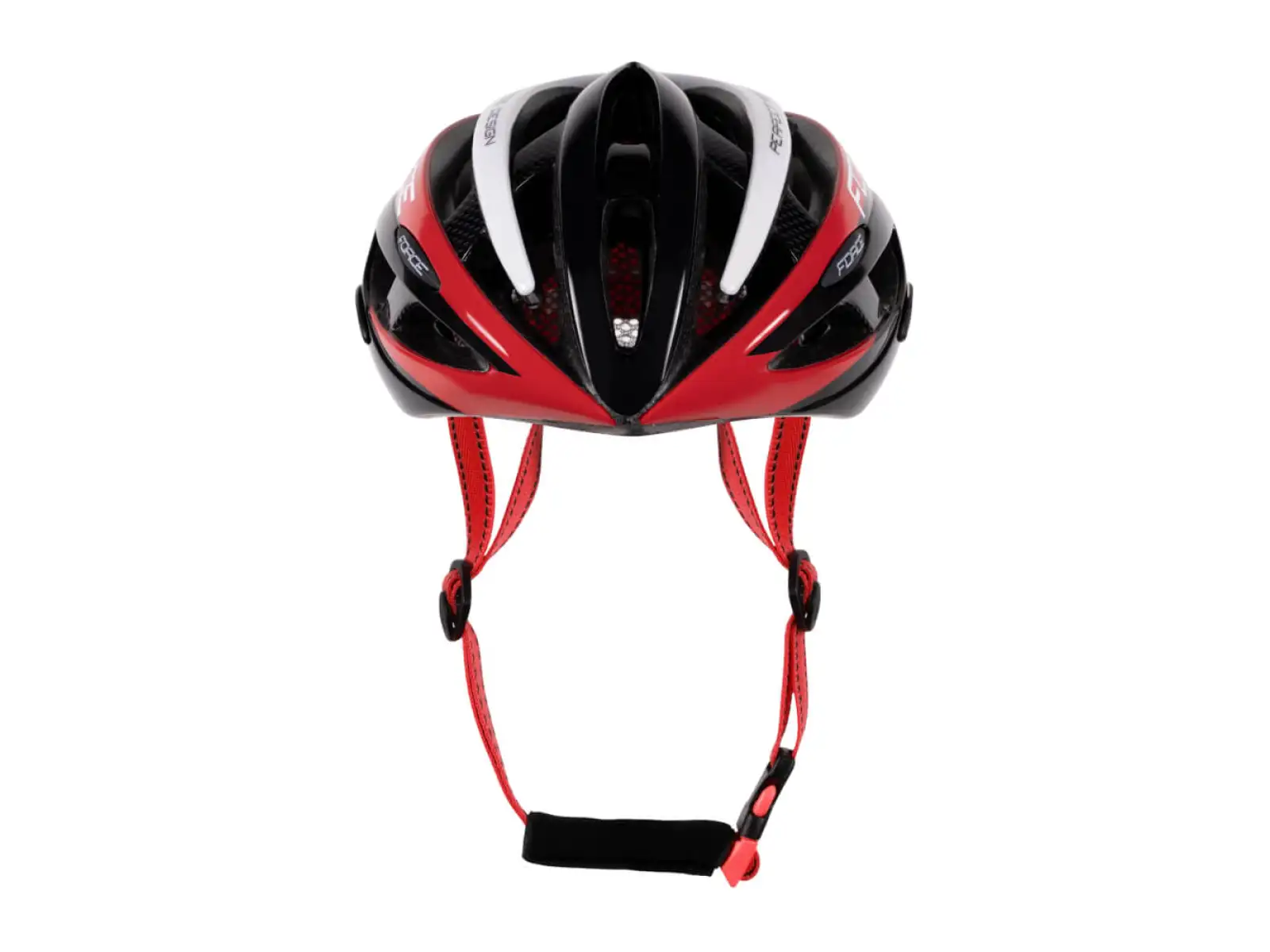 Force Road kask czarna/czerwona/biała