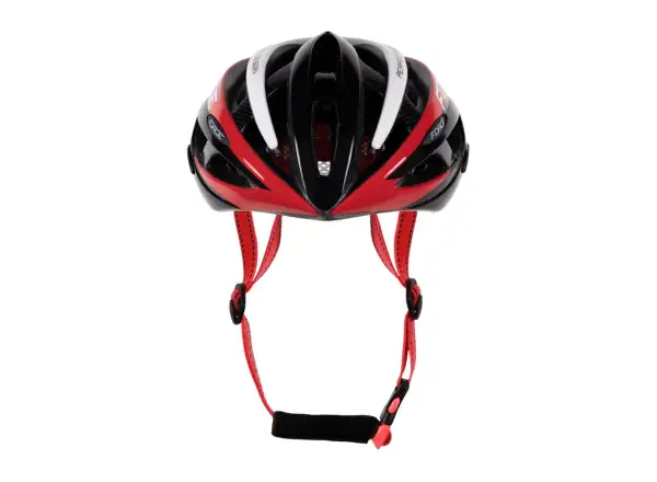 Force Road kask czarna/czerwona/biała