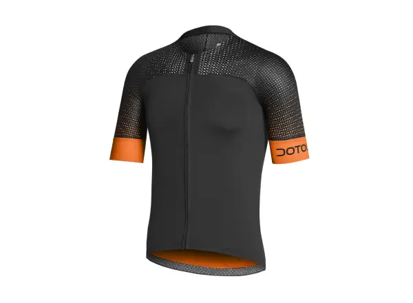 Dotout Hybrid męska koszulka z krótkim rękawem Black/Fluo Orange