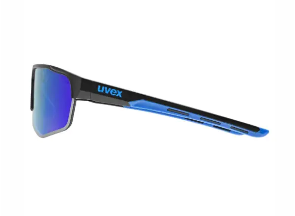 Uvex Axos Set okulary Black Matt/Mirror Blue