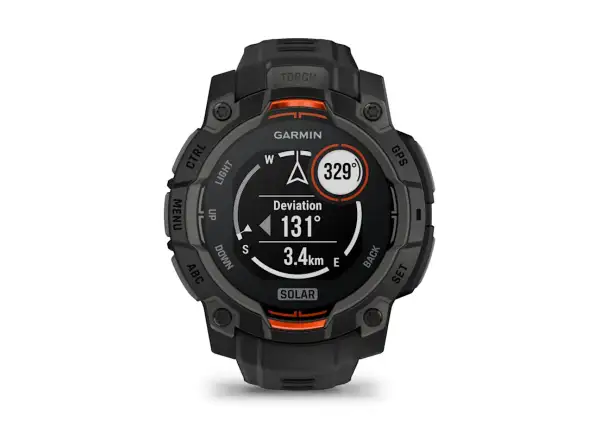 Garmin Instinct 3 Solar 45 mm smartwatch czarny/czarny pasek