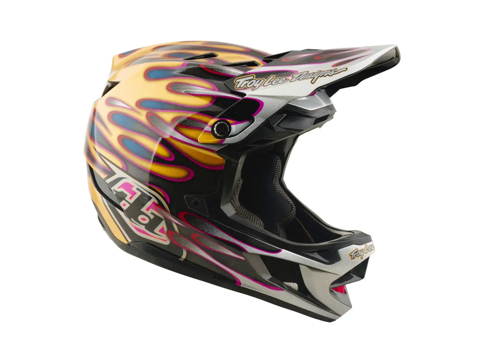 Troy Lee Designs D4 Carbon MIPS kask Overspray Gold/Black